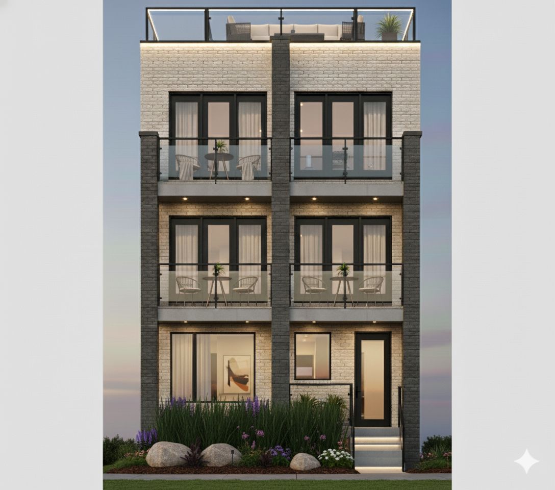 Multi-unit luxury rental building