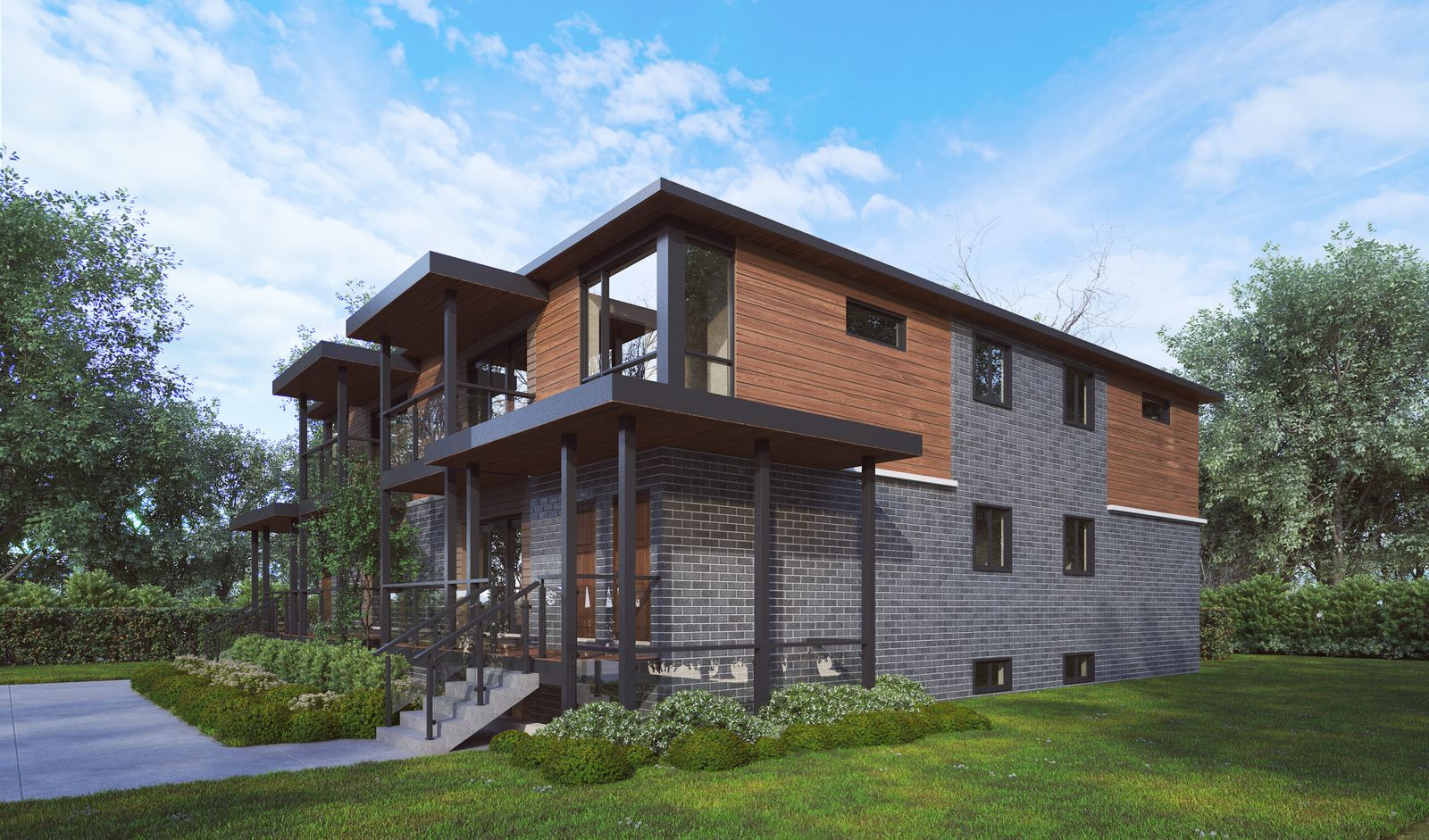 Fisher 6-Plex - side rendering
